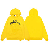 Sp5der Classic Logo Yellow Pullover Hoodie