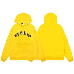 Sp5der Classic Logo Yellow Pullover Hoodie