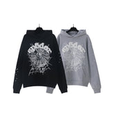 Sp5der Spider Web Graphic Pullover Hoodie