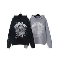 Sp5der Spider Web Graphic Pullover Hoodie