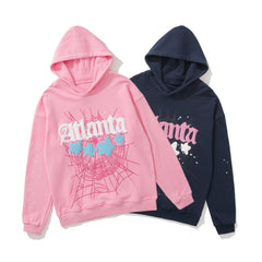 Sp5der Atlanta Star Spider‑Web 2‑Color Pullover Hoodie