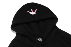 Sp5der 555 Crown Spider‑Web Black Pullover Hoodie
