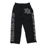 MIXED EMOTION Side Letter Graphic Elastic Waist Track Pants Unisex Streetwear