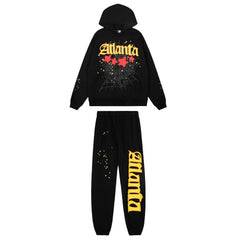 Sp5der Atlanta Spider Web Graphic Pullover Hoodie