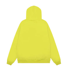 Sp5der Gradient Spider‑Web Yellow Pullover Hoodie