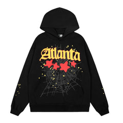 Sp5der Atlanta Spider Web Graphic Pullover Hoodie