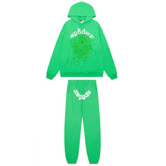 Sp5der Classic Spider‑Web Green Pullover Hoodie