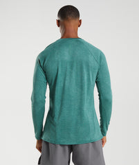 Gymshark Apex Long Sleeve T-Shirt - Woodland Green/Hoya Green