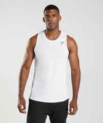 Gymshark React Tank - White