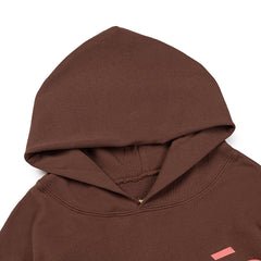 Sp5der Araignée Text Brown Pullover Hoodie