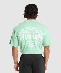 Gymshark Heavy Duty Apparel T-Shirt - Lido Green