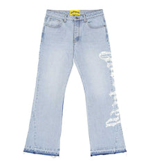Godspeed OG Logo Flared Denim Printed Blue