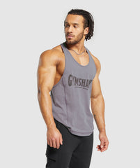 Gymshark Heritage Washed Stringer - Fog Purple
