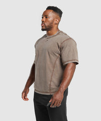 Gymshark Heritage Washed T-Shirt - Penny Brown