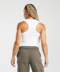 Gymshark Legacy Midi Tank - White