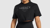 Gymshark Legacy Graphic Crop Top - Black