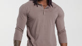 Gymshark Legacy Henley - Washed Mauve