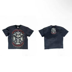 West Coast Choppers Mechanic Skull Wrench Tee - Black