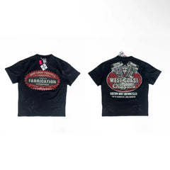 West Coast Choppers Fabrication Engine Badge Tee - Black
