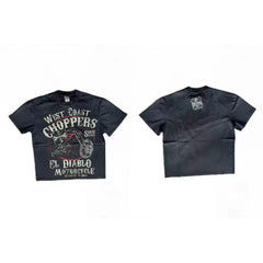 West Coast Choppers El Diablo Motorcycle Tee - Black