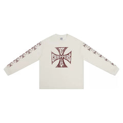 West Coast Choppers Cross Print ERD Stylist Same Style Waffle Sanskrit Long Sleeve (4)