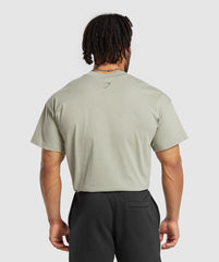 Gymshark Pump Cover T-Shirt - Chalk Green