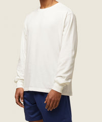 Gymshark everywear Relaxed Long Sleeve Tee - Soft White