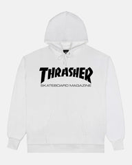 THRASHER SKATE MAG - HOODIE - WHITE/BLACK