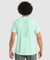 Gymshark //Steve Cook T-Shirt - Turbo Blue