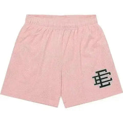 MIXED EMOTION EE Logo Casual Elastic Waist Sports Shorts Unisex Streetwear