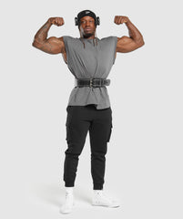 Gymshark Super Natural Cut Off Tank - Brushed Grey