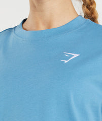 Gymshark Training Oversized T-Shirt - Coastal Blue