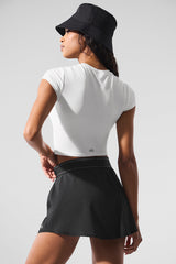 Alosoft Crop Finesse Short Sleeve - White