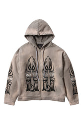 WINGED ZIP UP