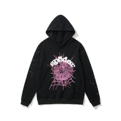 Sp5der Arch Logo Spider‑Web 3‑Color Pullover Hoodie