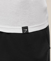 Gymshark Ribbed Long Sleeve T-Shirt - White