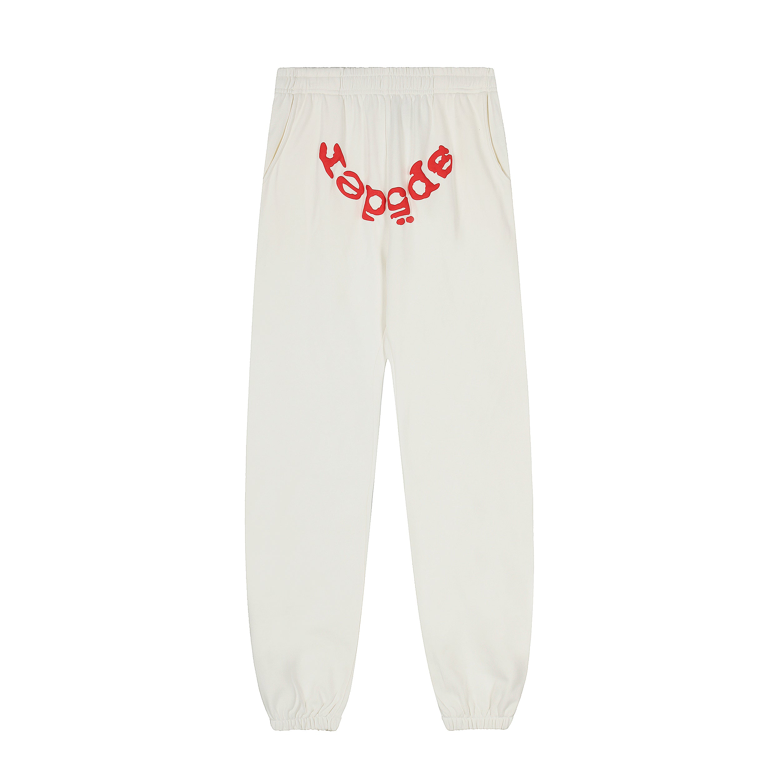 Sp5der Gradient Spider Web Graphic White Pullover Hoodie