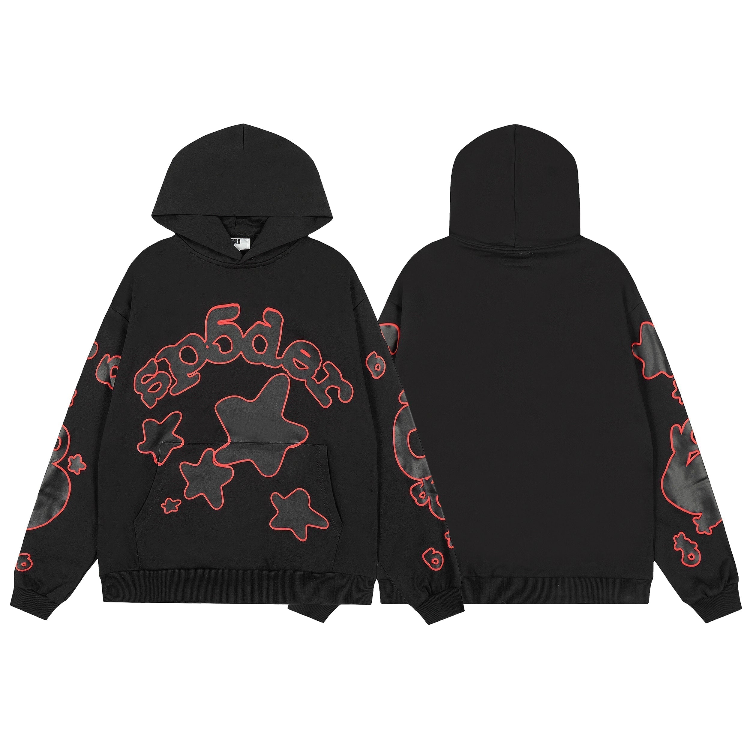 Sp5der Star Graphic Pullover Hoodie