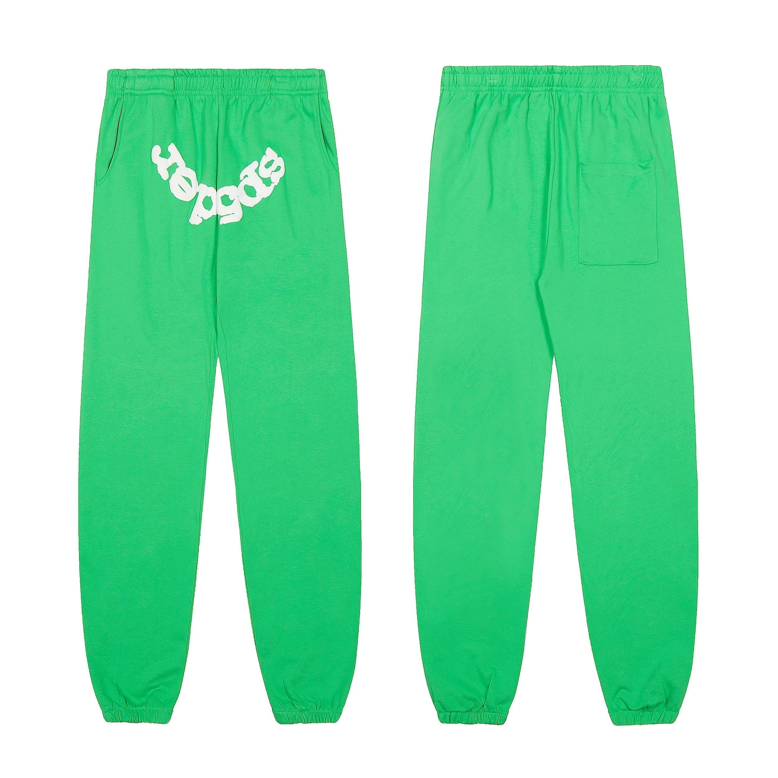 Sp5der Classic Spider‑Web Green Pullover Hoodie