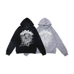 Sp5der Spider Web Graphic Pullover Hoodie
