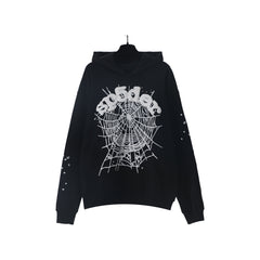 Sp5der Spider Web Graphic Pullover Hoodie