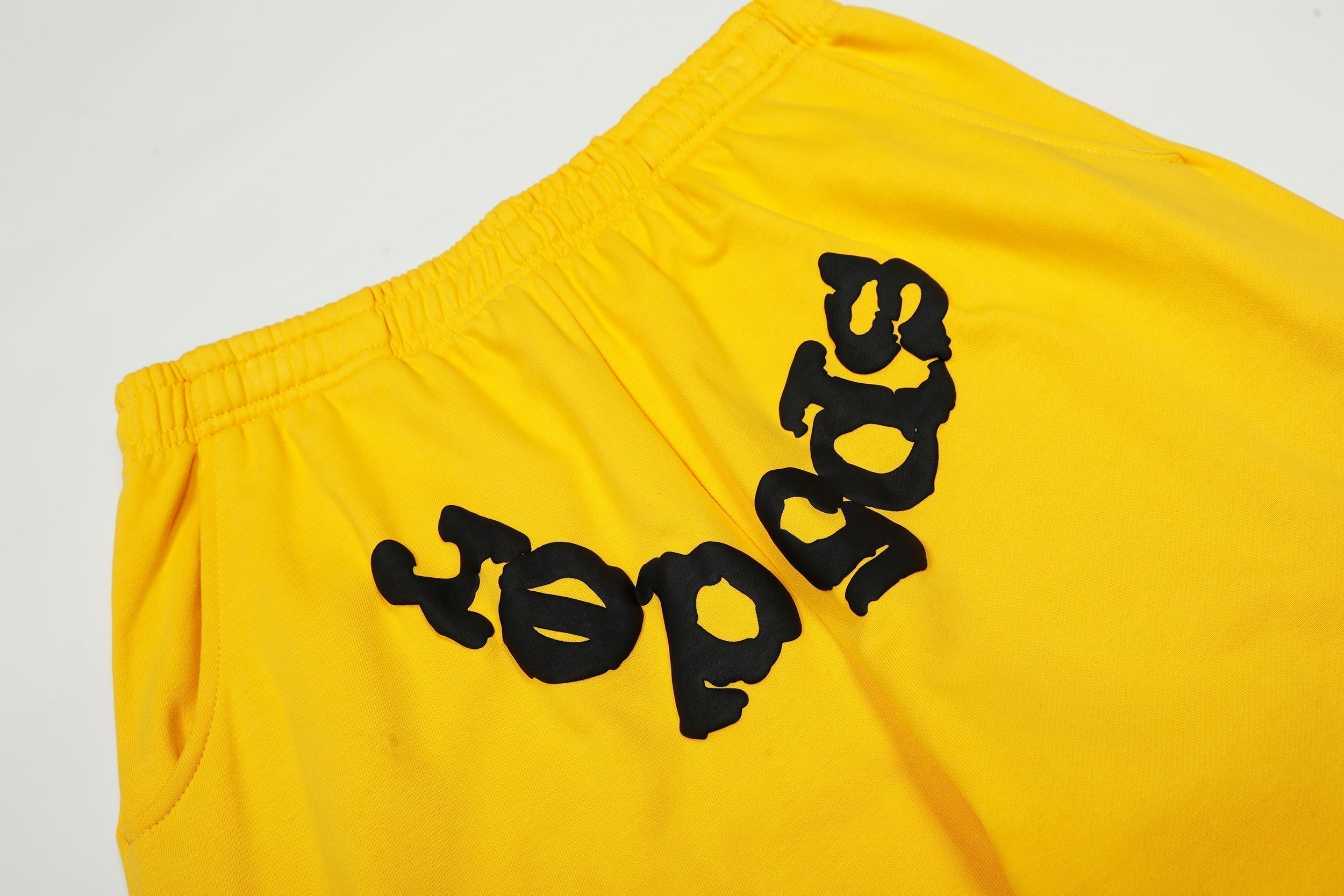Sp5der Classic Logo Yellow Pullover Hoodie