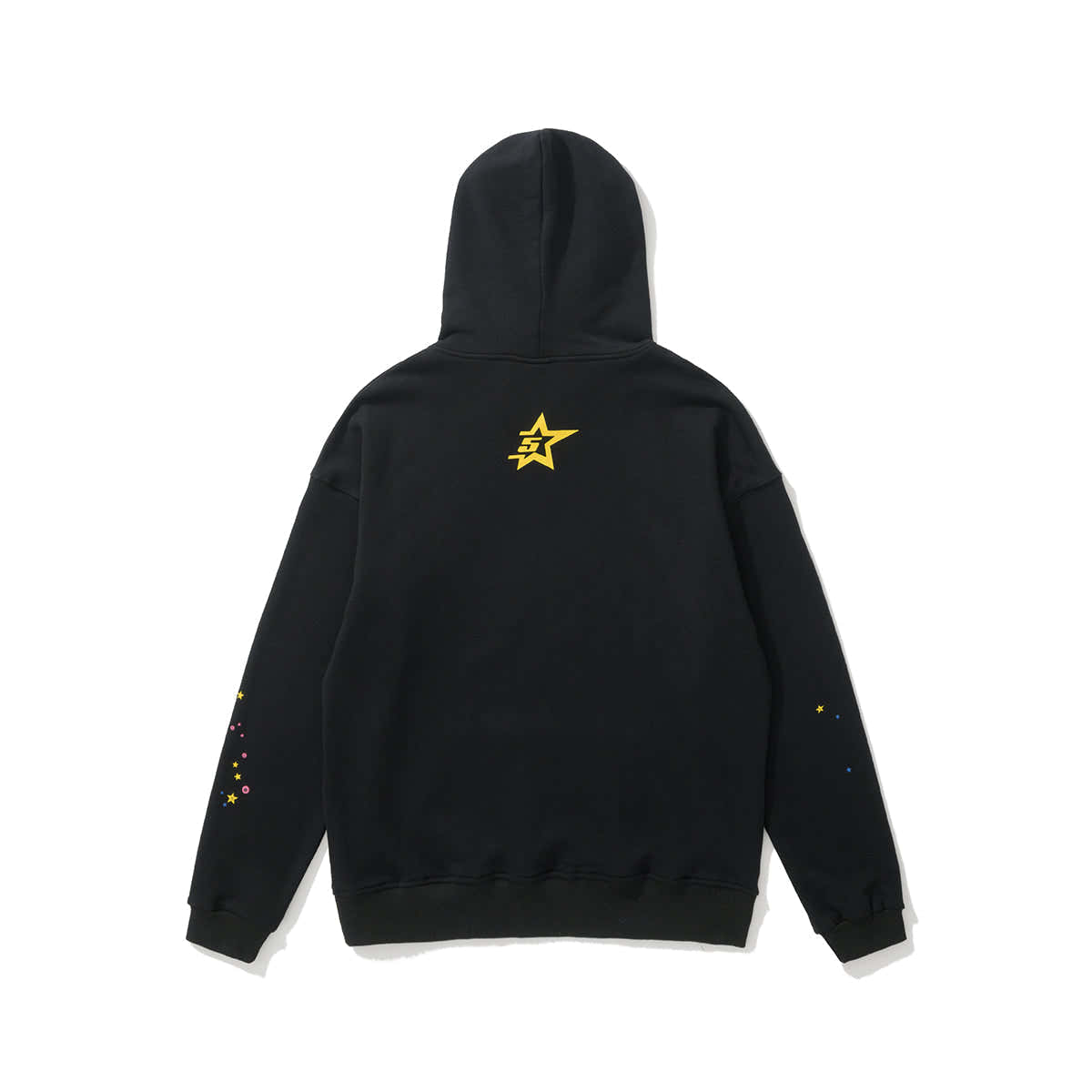 Sp5der Pink Text Spider‑Web 2‑Color Pullover Hoodie