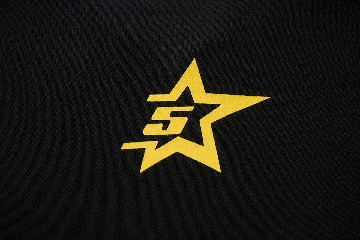 Sp5der Pink Text Spider‑Web 2‑Color Pullover Hoodie