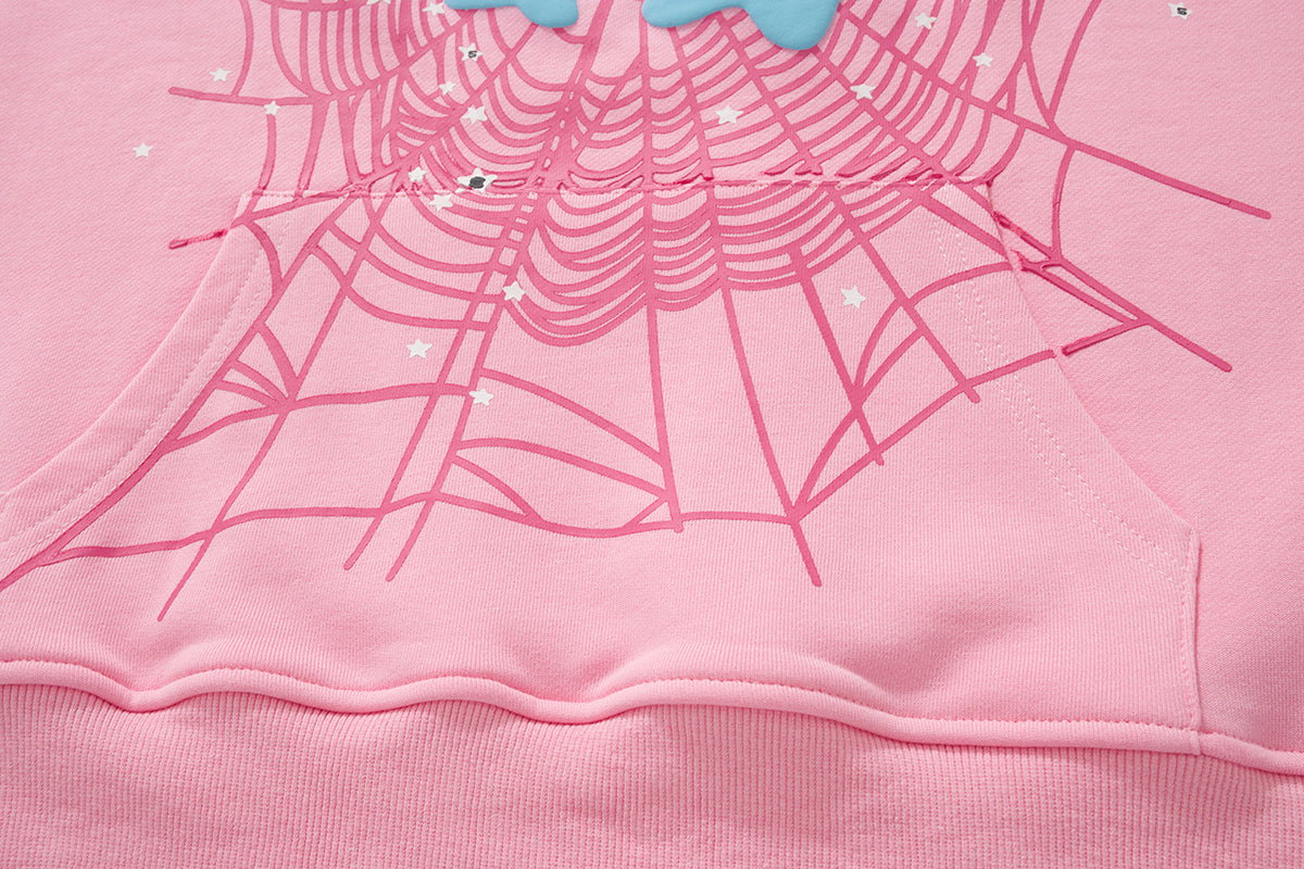 Sp5der Atlanta Star Spider‑Web 2‑Color Pullover Hoodie