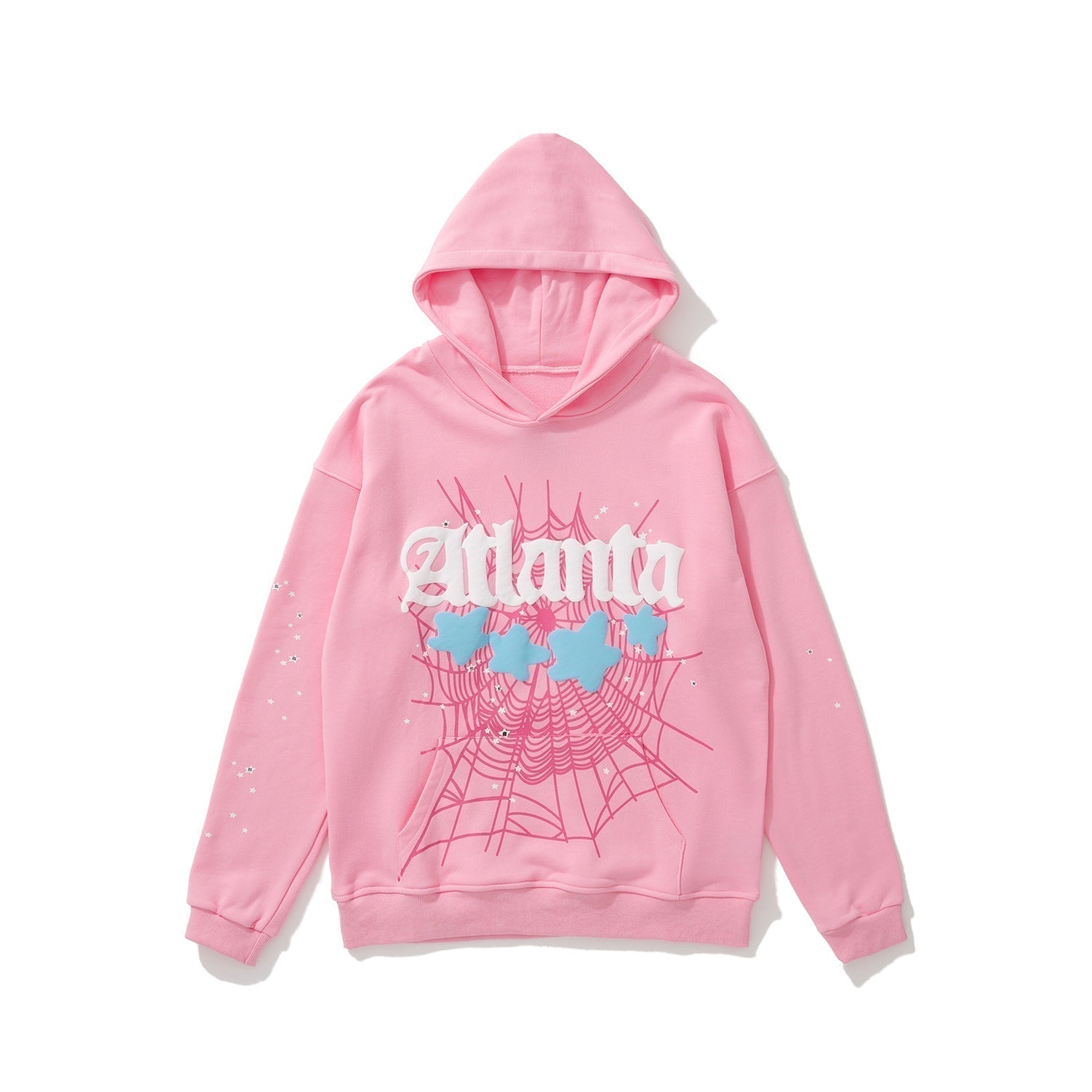 Sp5der Atlanta Star Spider‑Web 2‑Color Pullover Hoodie