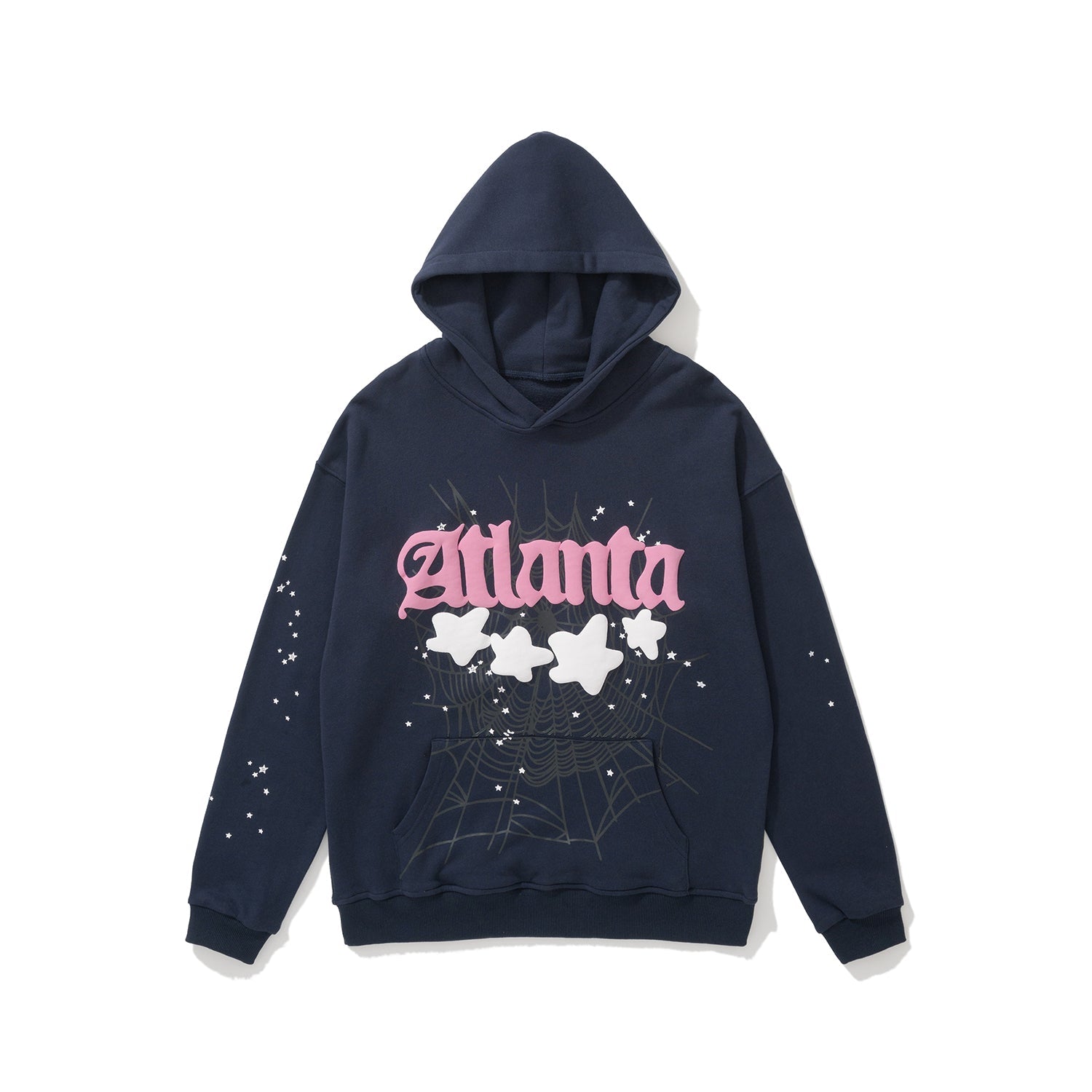 Sp5der Atlanta Star Spider‑Web 2‑Color Pullover Hoodie