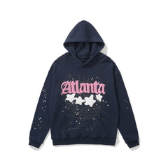 Sp5der Atlanta Star Spider‑Web 2‑Color Pullover Hoodie