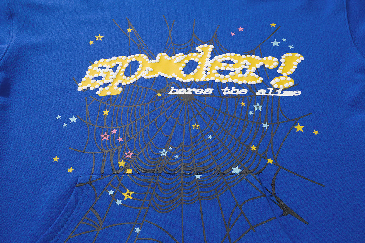 Sp5der Splatter Spider‑Web 2‑Color Pullover Hoodie