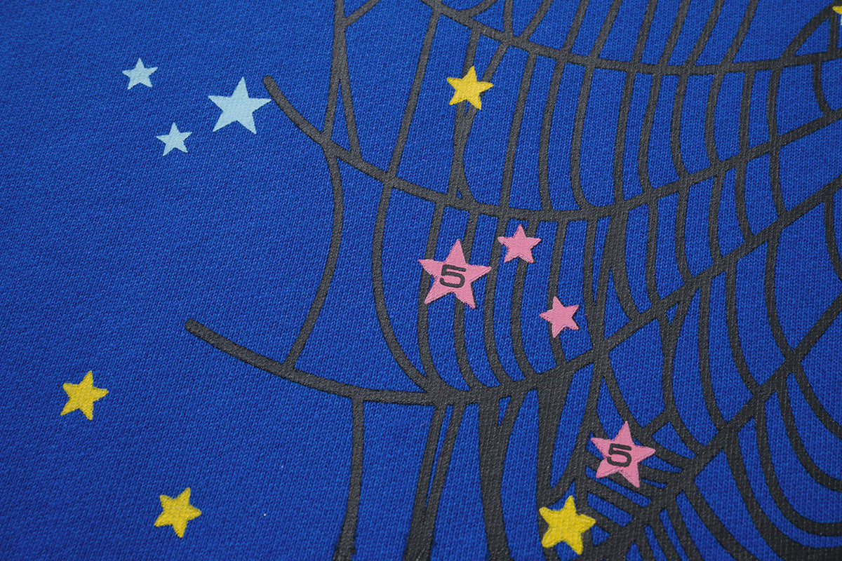 Sp5der Splatter Spider‑Web 2‑Color Pullover Hoodie